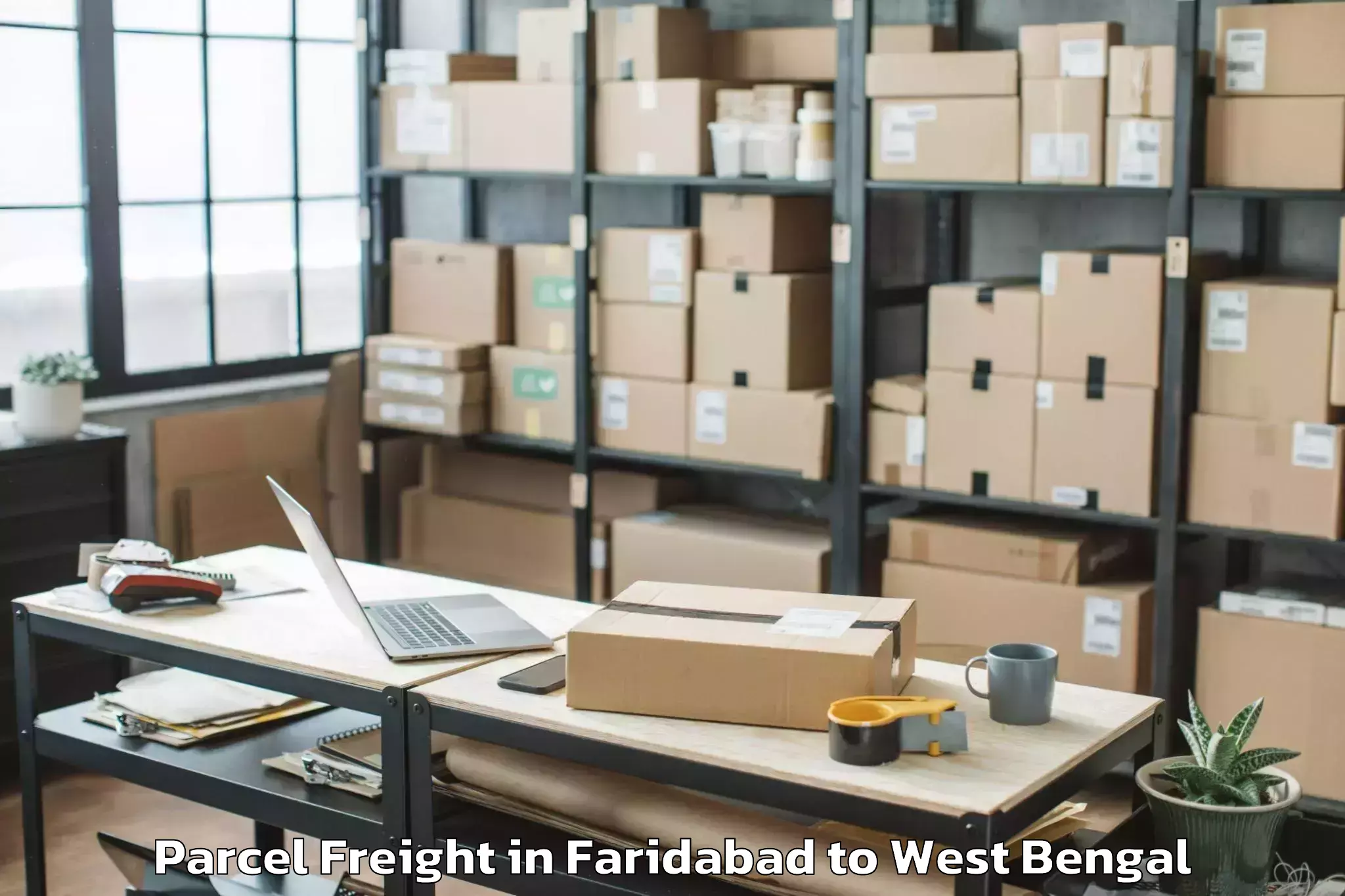 Book Faridabad to Dakshin Barasat Parcel Freight Online